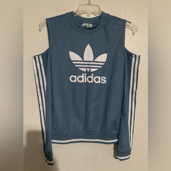 Adidas Cold shoulder Sweatshirt NWT - Picture 1 of 4